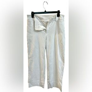 Chico's Striped White and Black Pants